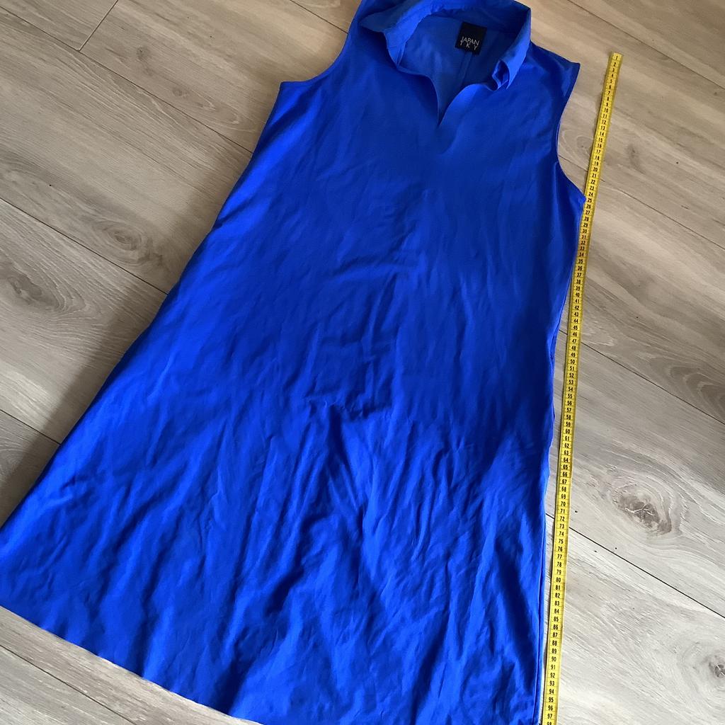 Japan tky travelstof jurk afslankend model M, Kleding | Dames, Ophalen of Verzenden, Zo goed als nieuw, Maat 38/40 (M), Onder de knie