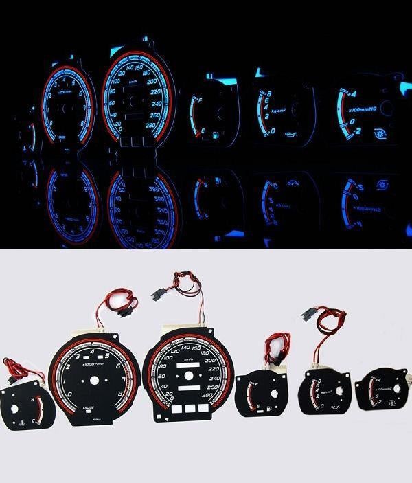 Toyota Supra MK3 - Indiglo Tellerplaten, Auto diversen, Tuning en Styling, Ophalen of Verzenden, MJ-Carstyling, Info@mj-carstyling.net