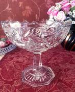 Grote kristallen schaal - bonbonschaal fruitschaal  bloemen, Ophalen of Verzenden