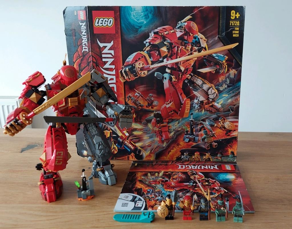 Lego Ninjago 71720 Vuursteen robot, Gebruikt, Lego, Ophalen of Verzenden, Compleet