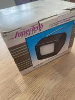 Supertech zwart/wit tvtje 14 cm, Ophalen of Verzenden, Zo goed als nieuw