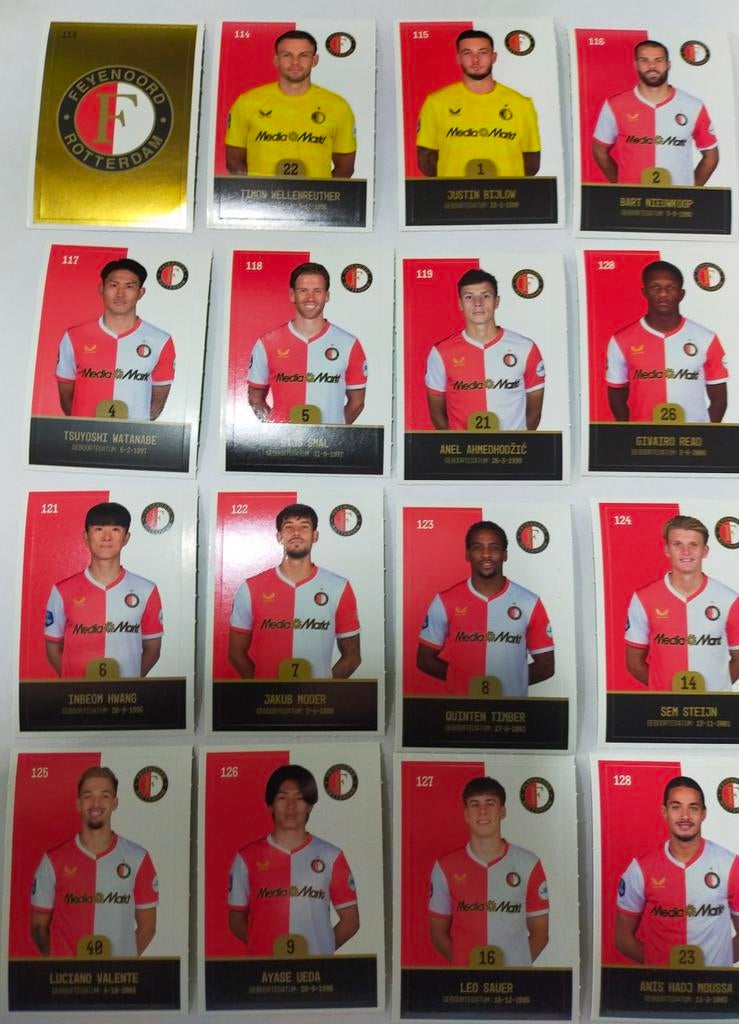 Feyenoord voetbalplaatjes, Verzamelen, Ophalen of Verzenden