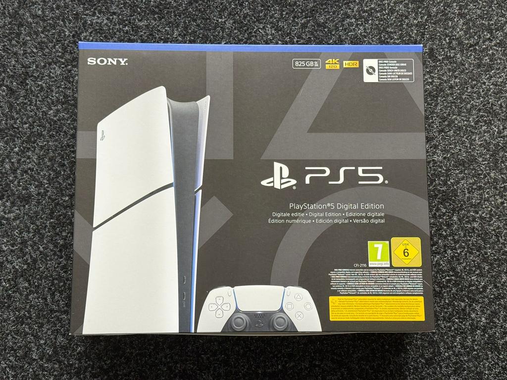Geseald: Ps5 slim Digital met bon. Nieuw in doos, Ophalen, Nieuw
