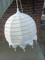 Hanglamp gehaakt wit netjes, Ophalen of Verzenden, Zo goed als nieuw, Stof, Minder dan 50 cm