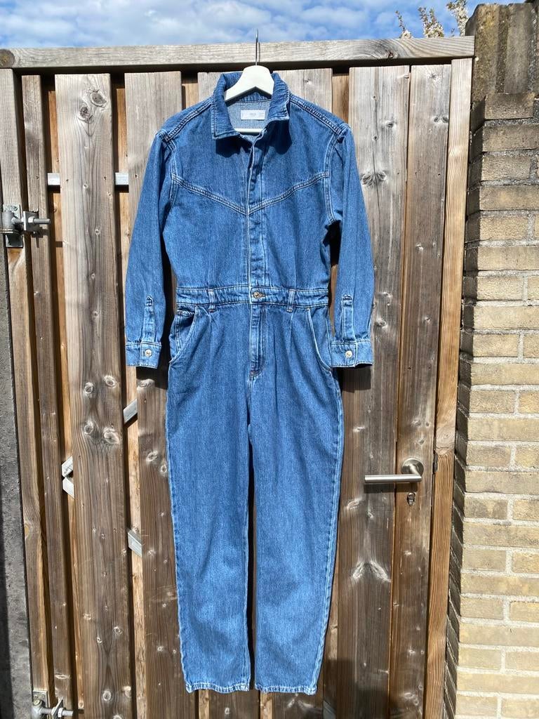 Spijker jumpsuit, Verzenden, Zo goed als nieuw, Blauw