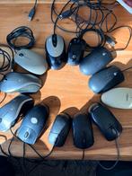 Partij van 12 muizen met kabel - Dell, Logitech, HP, Computers en Software, Muizen, Rechtshandig, Muis, Gebruikt, Ophalen of Verzenden