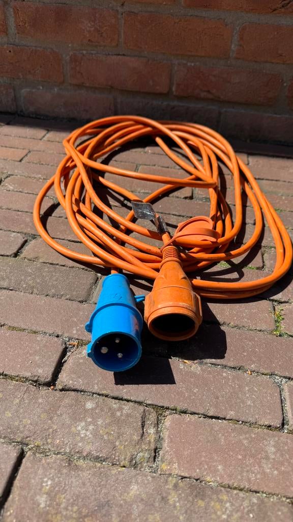 Camping stekker / verlengsnoer, Ophalen of Verzenden, Zo goed als nieuw
