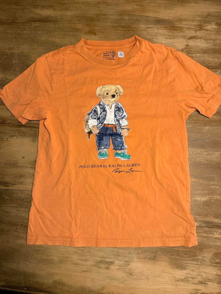 2 x Polo Ralph Lauren T-shirt met Polo Bear print, Ophalen of Verzenden, Gebruikt, Jongen of Meisje