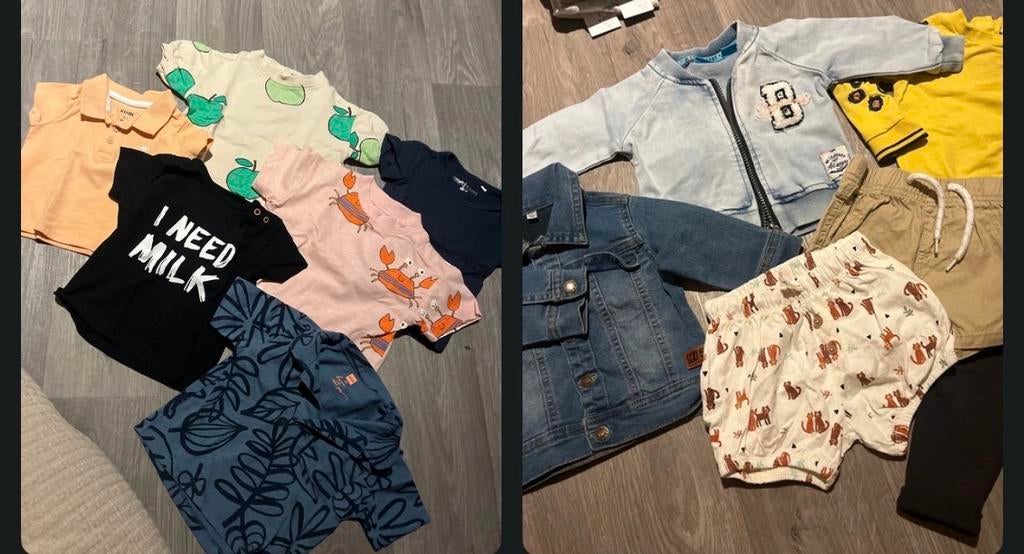 Baby kleding pakket jongens maat 50 t/m 68, Ophalen of Verzenden, Gebruikt, Overige maten