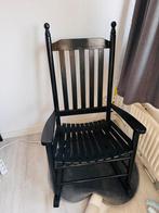 Zwarte schommelstoel, Gebruikt, Zwart, Ophalen of Verzenden, Eén