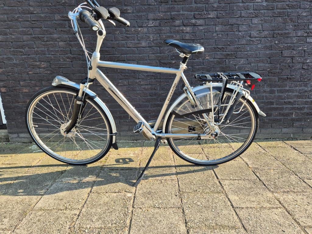 Gazelle Herenfiets orange extra 57 cm 8 versnellingen, Ophalen, Gebruikt, Versnellingen, 57 tot 61 cm