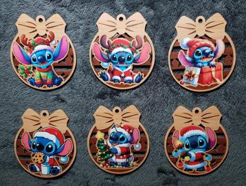 Disney houten kerst hangers - Stitch beschikbaar voor biedingen