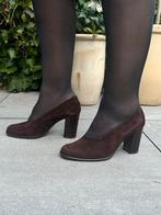 Donkerbruine suède hakken van Manfield – maat 39,5, Kleding | Dames, Schoenen, Pumps, Bruin, Verzenden, Manfield