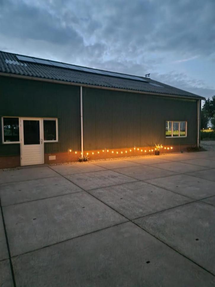 2x 50 lampjes snoer op zonne-energie (10 meter) incl stokjes, Tuin en Terras, Buitenverlichting, Zo goed als nieuw, Minder dan 50 watt