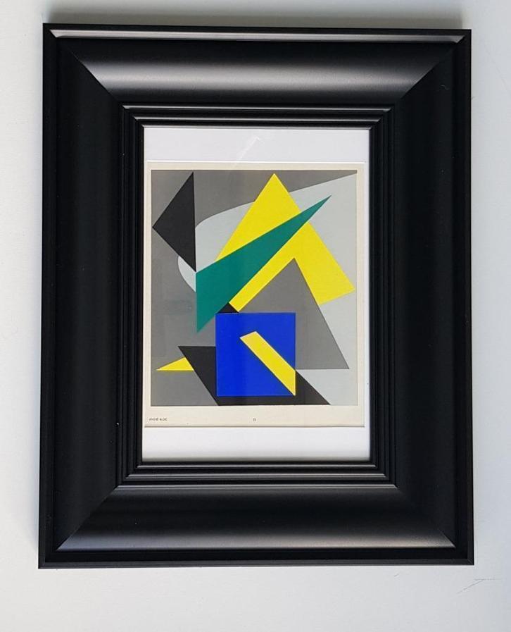 Andre Bloc color pochoir 1952, Antiek en Kunst, Kunst | Litho's en Zeefdrukken, Ophalen of Verzenden