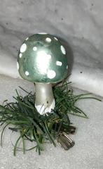 Vintage kerstbal ornament; paddenstoel, Diversen, Kerst, Ophalen of Verzenden, Gebruikt