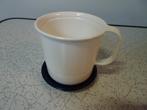 Tupperware mok met schotel (nieuw), Ophalen of Verzenden, Nieuw, Wit, Beker of Kan