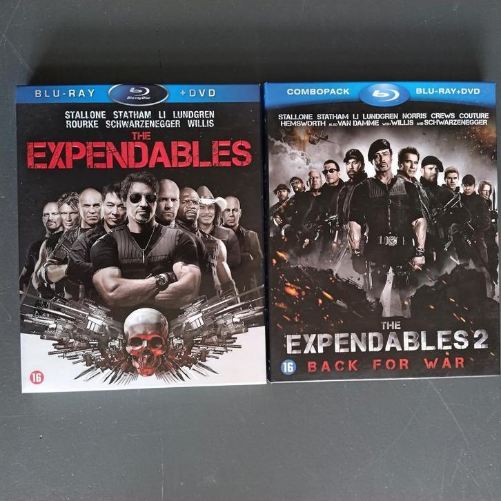 A3-2) The Expendables 1 & 2 (dvd mist), Cd's en Dvd's, Blu-ray, Zo goed als nieuw, Ophalen of Verzenden