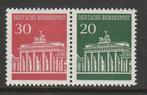 BRD 1966 507/508 Brandenburger Tor 30+20p-paar, Ongebruikt, Postzegels en Munten, Postzegels | Europa | Duitsland, Ophalen of Verzenden