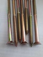 100 st houtschroeven kruiskop 6 mm dik x 120 mm bevestigen, Verzenden, Nieuw