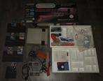 Nintendo NES  CIB incl. Doos 9 games 2 zappers 4 controllers, Ophalen, Zo goed als nieuw, Met 3 controllers of meer, Met games