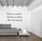 Interieursticker wandtekst Droom van morgen, The River House, Info@theriverhouse.nl, https://theriverhouse.nl, Nieuw