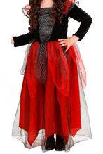 Heksenjurk zwart rood maat 140 met hoed., Ophalen of Verzenden, Gebruikt, 134 t/m 140, Meisje