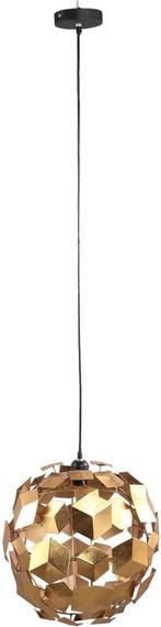 PTMD Hanglamp Wudy 42x42x43 cm Ijzer Goud Nieuw in Doos, Huis en Inrichting, Lampen | Hanglampen, Markettenweg, Info@ptmd.nl, Nieuw