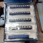 Liliput Rheingold set 4 rijtuigen 1 goederenwagon, Wisselstroom, Ophalen of Verzenden, Liliput, Gebruikt