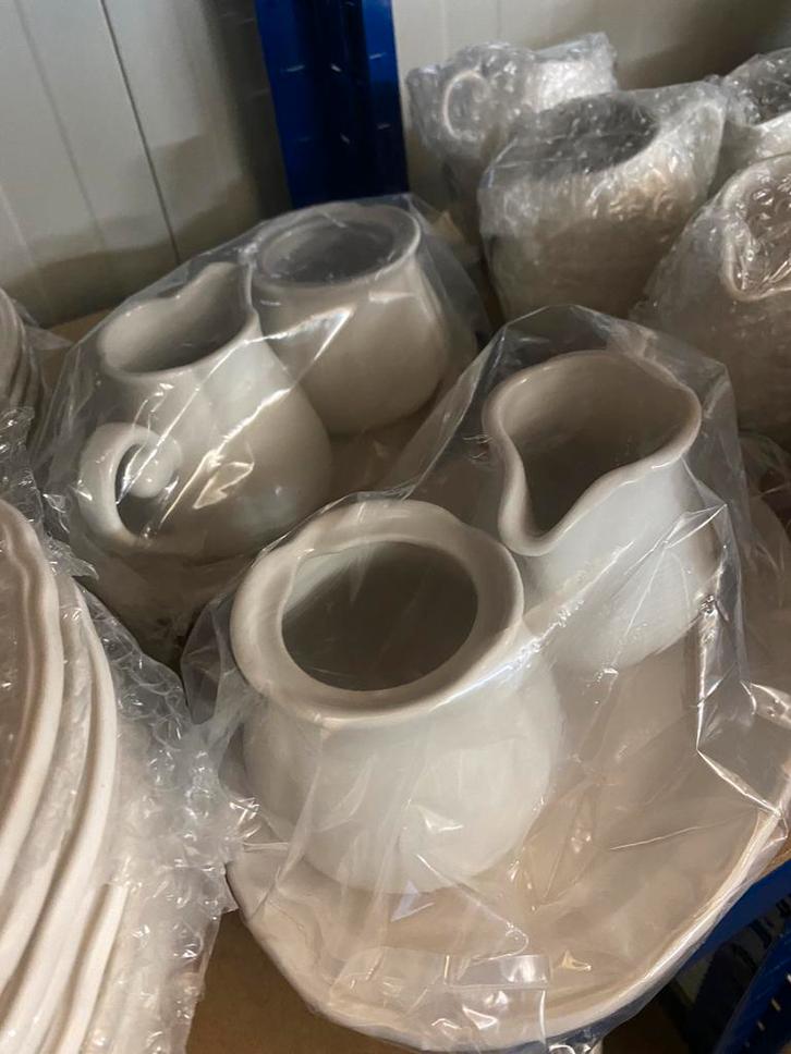 Porseleinen melk- en suikerstelletjes – Renaissance | Horeca, Antiek en Kunst, Antiek | Servies compleet, Ophalen