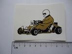 sticker Kart racing karts strip karten retro, Verzenden