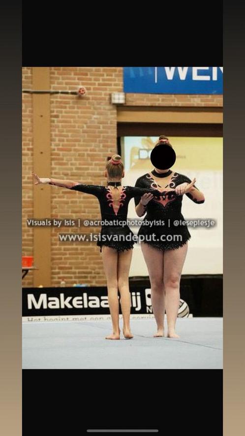 Trio acropakjes, Sport en Fitness, Turnen, Gebruikt, Kindermaat 122 t/m 140, Ophalen of Verzenden