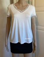 Top met kant Morgan, Zwart, Nieuw, Korte mouw, Maat 36 (S)