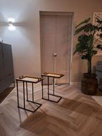 2 bijzettafeltjes, Huis en Inrichting, Ophalen of Verzenden, Rechthoekig, Minder dan 55 cm, 45 tot 60 cm