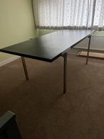 Eettafel zwart rvs poten, Huis en Inrichting, Tafels | Eettafels, Ophalen, Gebruikt, 50 tot 100 cm, Vijf personen of meer