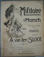 A. Sloot Sheet Music - Militaire march, Muziek en Instrumenten, Bladmuziek, Piano, Gebruikt, Ophalen of Verzenden, Populair