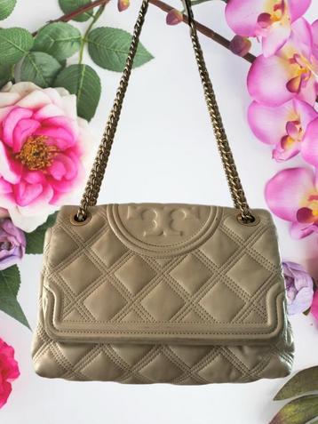 Tory Burch Fleming schoudertas creme beige off white  beschikbaar voor biedingen