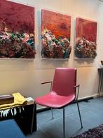 4 De Sede DS-717 eetkamerstoelen, cherry red, Huis en Inrichting, Stoelen, Ophalen, Gebruikt, Rood, Vier