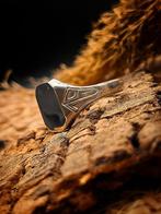 Zilveren zegelring, handgemaakt, 1943, Gebruikt, 19 tot 20, Heer, Ophalen of Verzenden