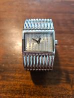 D&G Time Horloge Zilver Brede Band, Staal, Gebruikt, Staal, Polshorloge
