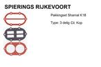 pakkingset k18 compressor pomp  shamal Spierings, Doe-het-zelf en Verbouw, Compressors, Ophalen of Verzenden, Nieuw