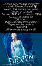 Frozen musical, Tickets en Kaartjes, Drie personen of meer