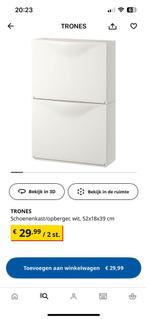 4 x schoenkast trones van Ikea, Ophalen, Zo goed als nieuw