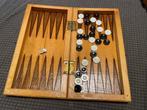 Houten  backgammon, Hobby en Vrije tijd, Gezelschapsspellen | Bordspellen, Een of twee spelers, Ophalen of Verzenden, Gebruikt