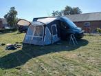 Kampa opblaastent met luifel en pomp, Ophalen of Verzenden, Zo goed als nieuw