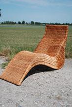 Rotan ligbed, Tuin en Terras, Ophalen, Gebruikt, Rotan, Nvt