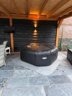 Intex PureSpa 6 persoons bubbelbad met jets, Tuin en Terras, Bubbelbaden en Hottubs, Ophalen, Gebruikt, Afdekzeil, Opblaasbaar