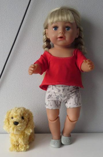 poppenkleertjes babypop born 43cm (korte broek set) beschikbaar voor biedingen
