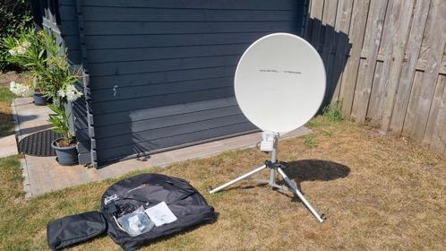 Travelvision R6 duo 80cm automatische satelietschotel, Caravans en Kamperen, Caravan accessoires, Gebruikt, Ophalen