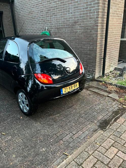 Ford Ka 1.3 I 51KW 2007 Zwart, Auto's, Ford, Particulier, Ka, Airbags, Bluetooth, Centrale vergrendeling, Elektrische ramen, Lederen bekleding